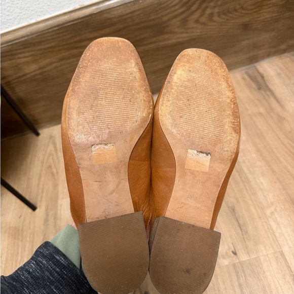 Madewell The Willa Loafer Mules in a brown or English Saddle leather Sz 8 - Picture 4 of 4